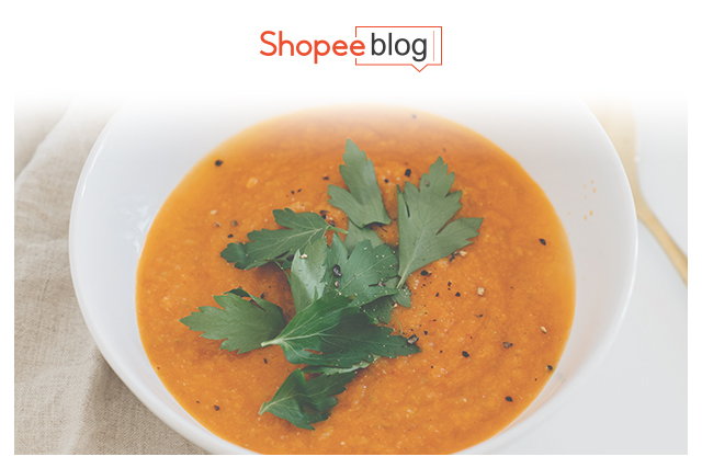 vegan carrot and coriander soup