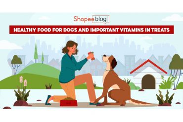 healthy food for dogs and vitamins in treats