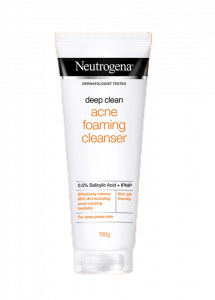 neutrogena deep clean acne foaming cleanser