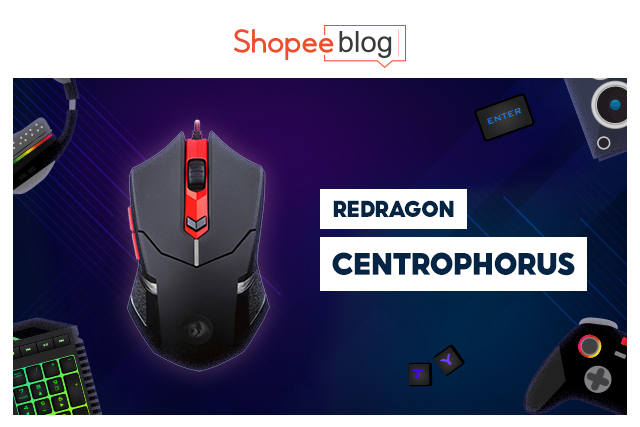 best gaming mouse - redragon centrophorus