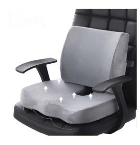 memory foam seat and lumbar cushion