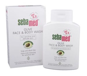 sebamed olive face and body wash