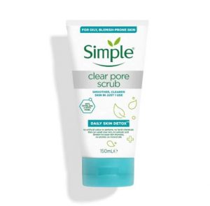 simple clear pore scrub