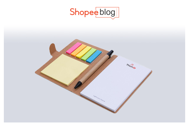 Thunlit notebook with sticky note pad