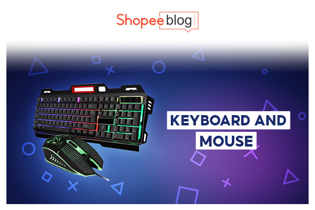 LED gaming mouse and keyboard bundle
