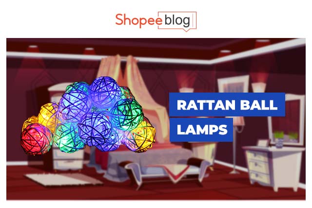 Rattan ball lights