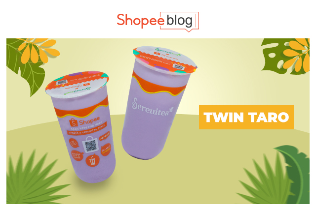 twin taro milk tea