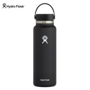 ydro flask 40oz black wide mouth