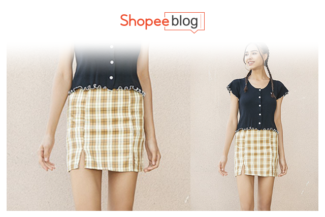 gingham skirt