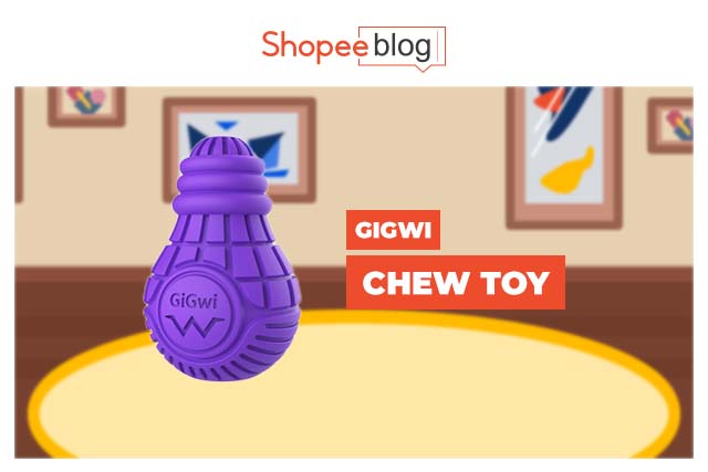 gigwi bulb chew toy