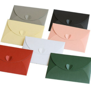 heart buckle envelope