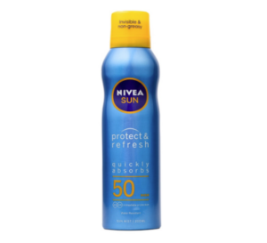 nivea sun protect and refresh spray sunblock