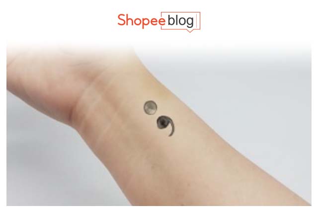 semicolon tattoos