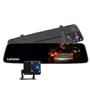 lenovo dual lense car dvr rearview mirror camera