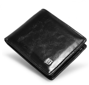 bonstanten mens three fold leather wallet