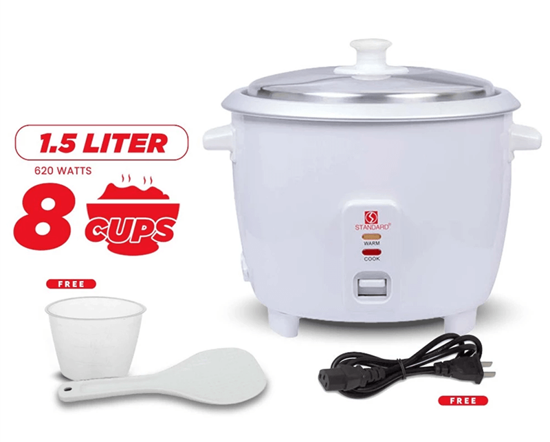 Standard Rice Cooker 1.5L (Plain White) SRC 8