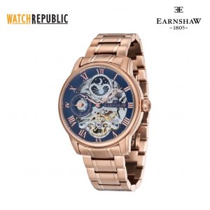 earnshaw longitude rose gold watch
