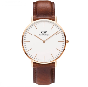 daniel wellington classic 40mm st mawes rose gold watch