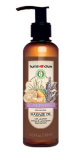 human nature calming massage oil