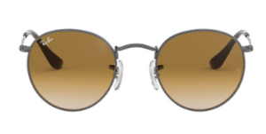 ray-ban round metal sunglass