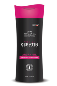 luxe organix premium keratin argan shampoo