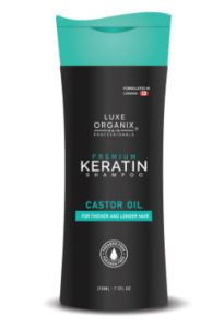 luxe organix premium keratin castor oil shampoo