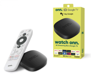 onn android 4k streaming box with google tv black