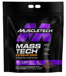 muscletech masstech extreme 2000 protein mass tech gainer powder