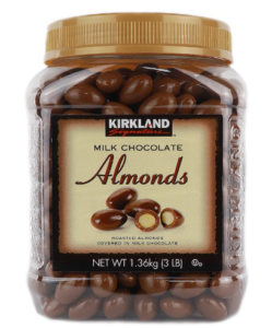 kirkland signature milk chocolate covered almonds