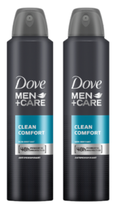 dove men deodorant spray clean comfort