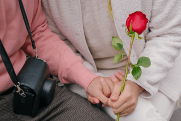 couple talking about date ideas on valentines day