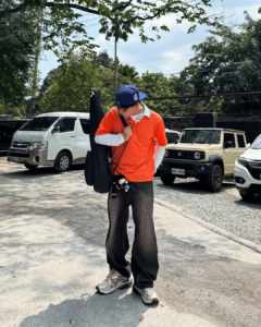 Maki Filipino singer wearing chunky shoes or trainer dad shoes