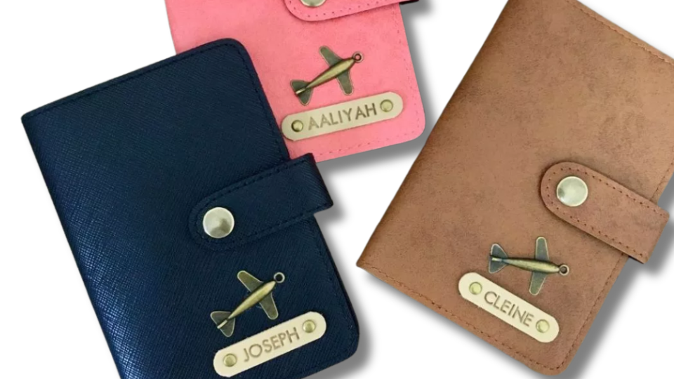 custom passport holder anniversary gift or gift for my partner