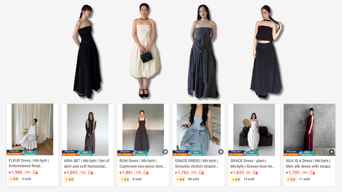 Mir.byhi the Vietnamese clothing brand on Shopee