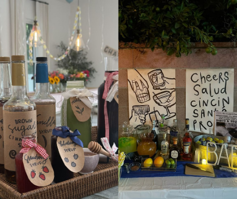 drink bar for party at home