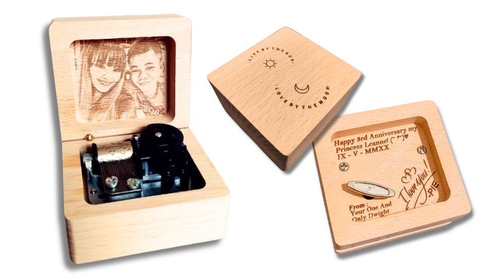 custom music box gift or gift for my partner
