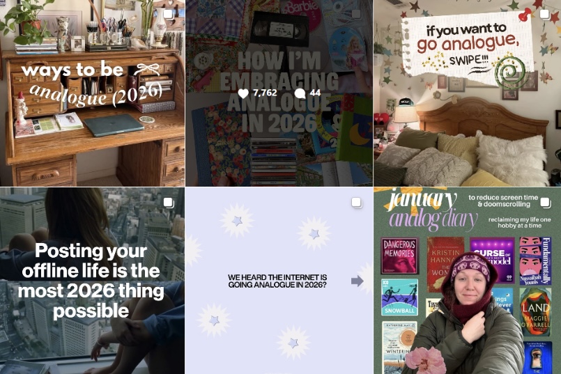 analog trend 2026 posts on Instagram