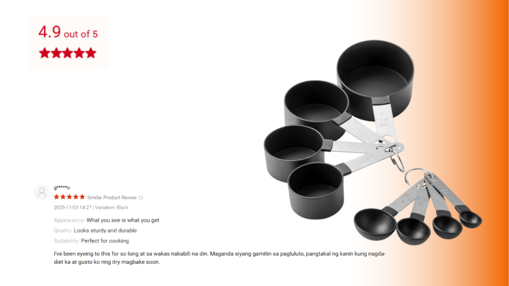 measuring cups for meal prep