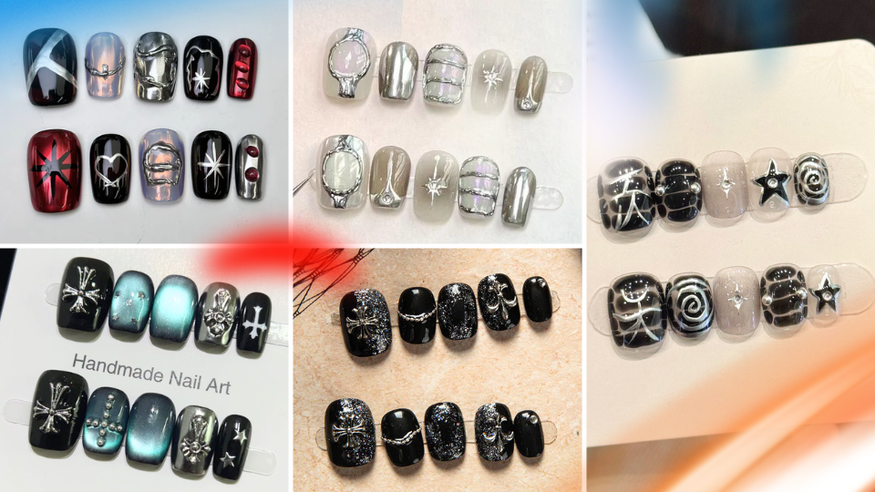 fake nails shopee