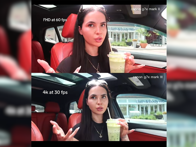 Canon G7 X Mark II and III video comparison by @activeaiah on TikTok