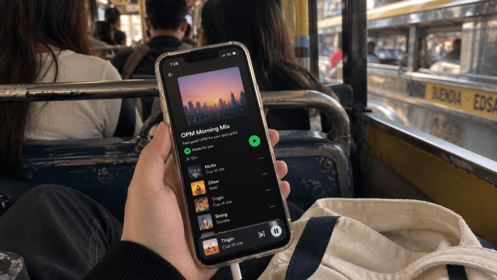 Listening to your favorite podcast during commute