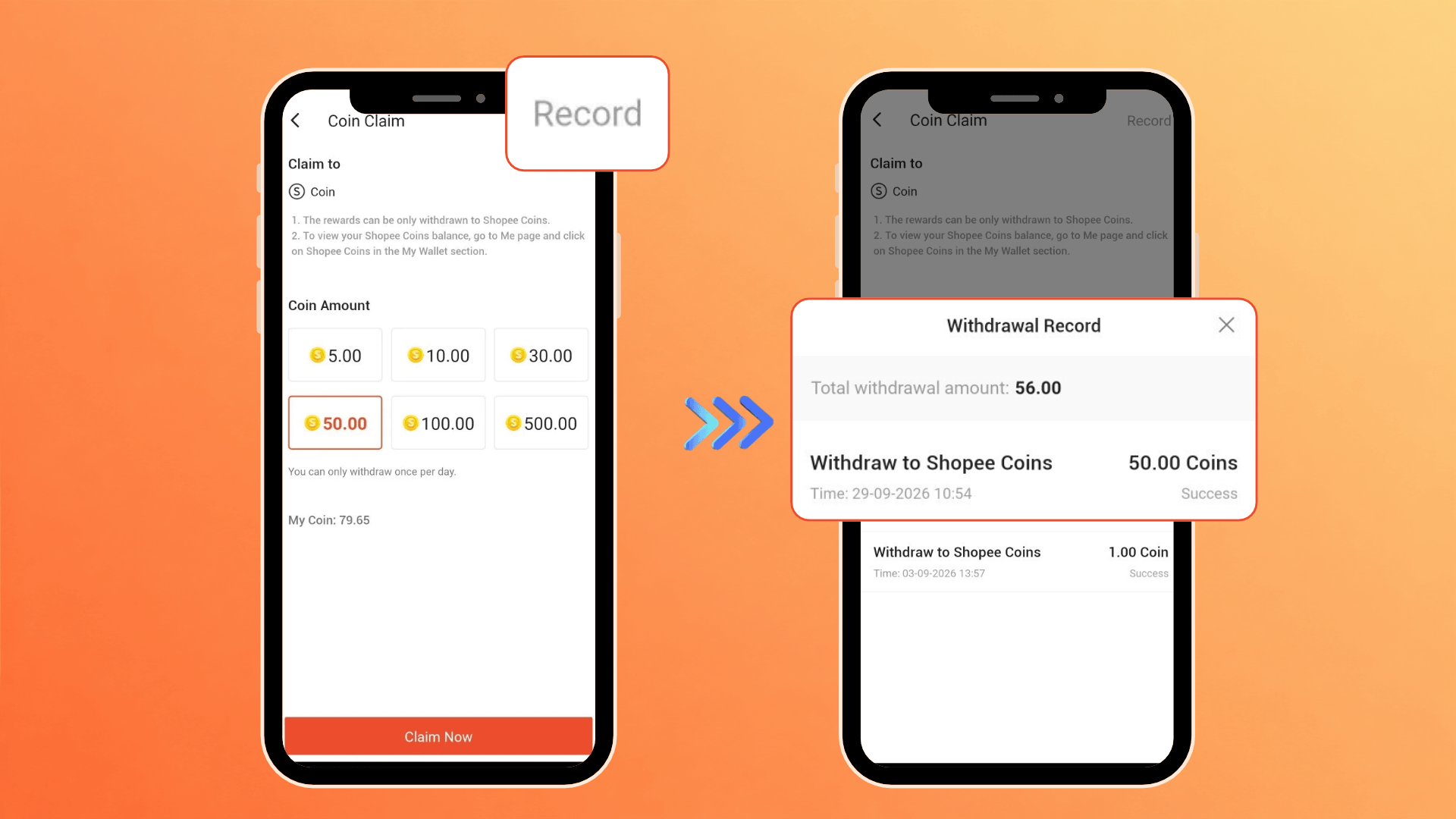 Shopee Drama Coin Withdrawal