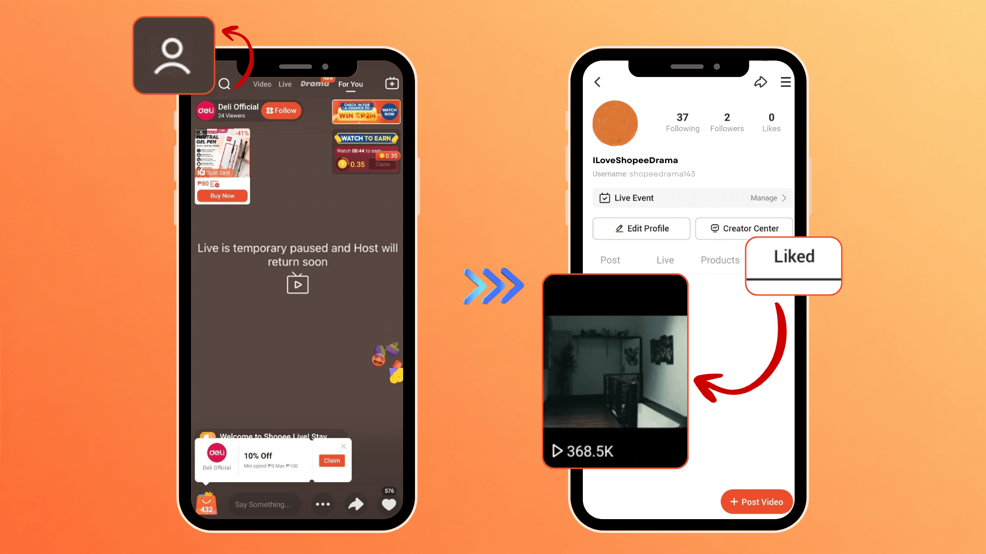 Shopee Drama Liked Videos