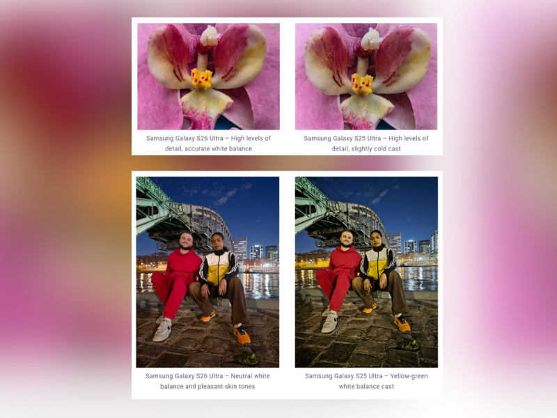 Photos from Samsung Galaxy S26 Ultra Camera test on DXOMark